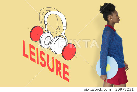 Music entertainment headphones icon graphic 29975231