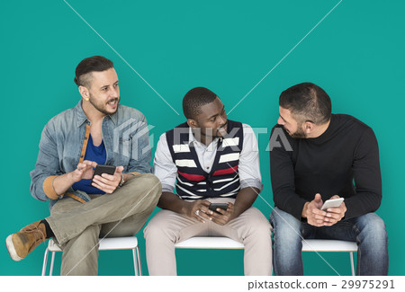 People Friendship Smiling Happiness Togetherness Mobile Phone Technology People Friendship Smiling Happiness Togetherness Mobile Phone Technology 29975291