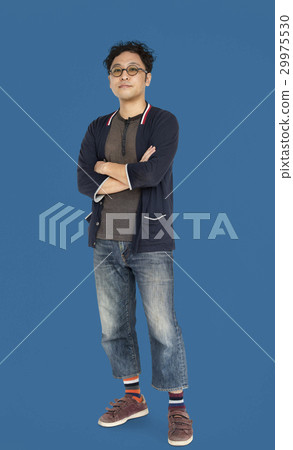 Adult Solo Asian Man Portrait Studio Adult Solo Asian Man Portrait Studio 29975530