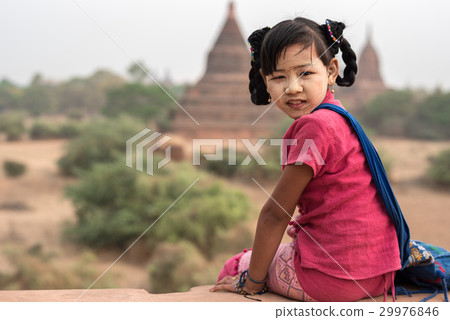 Burmese girl at Old Bagan Burmese girl at Old Bagan 29976846