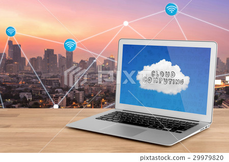 smart modern laptop showing technology smart modern laptop showing technology 29979820