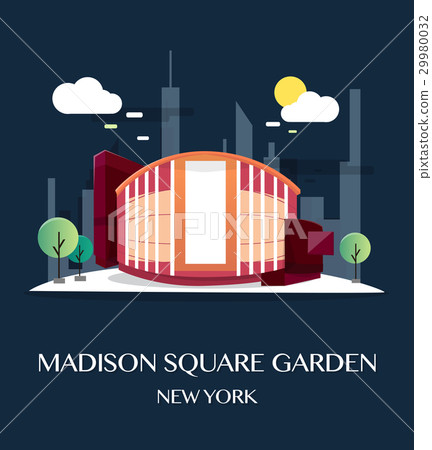 Madison Square Garden.Vector Illustration. Madison Square Garden.Vector Illustration. 29980032