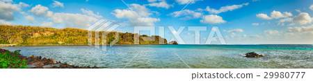 View of a sea at day time. Mauritius. Panorama 29980777