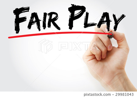 Hand writing Fair play with marker Hand writing Fair play with marker 29981043