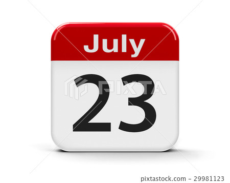 23rd July Stock Illustration