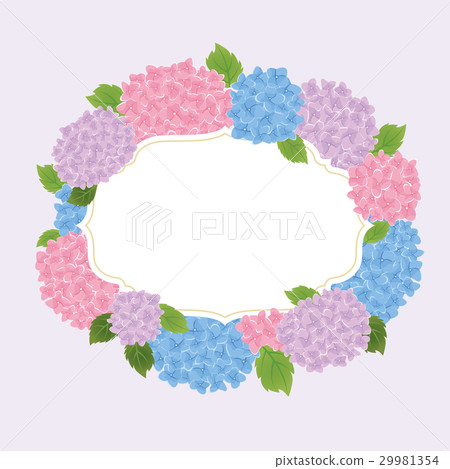 Hydrangea frame - Stock Illustration [29981354] - PIXTA