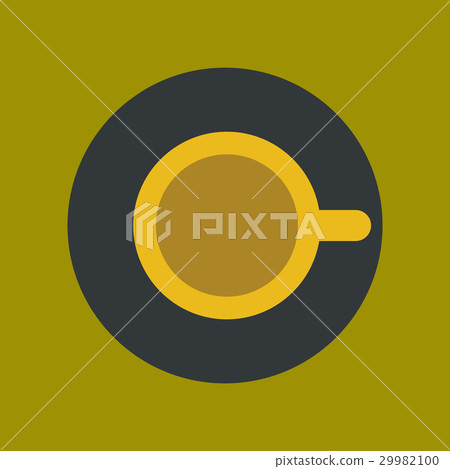 flat icon on background coffee cup flavor flat icon on background coffee cup flavor 29982100