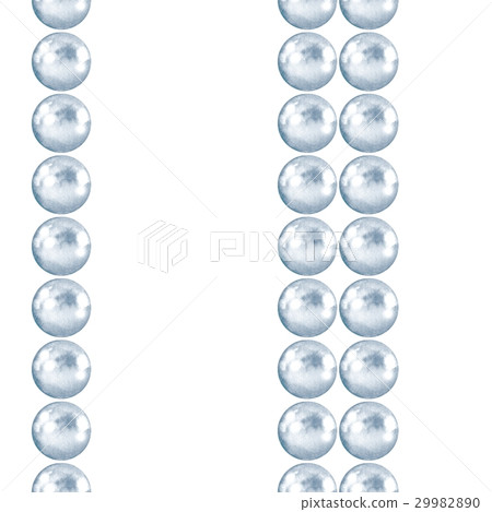 Seamless pattern with pearls. Jewelry border - Stock Illustration ...