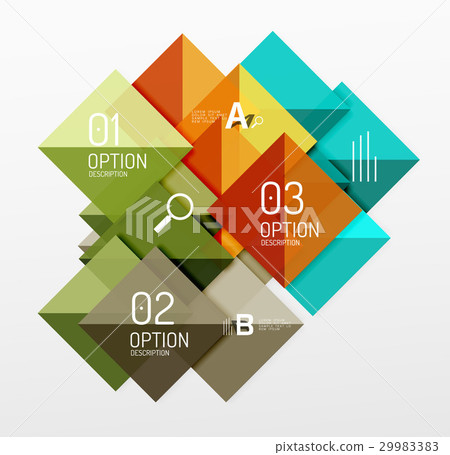 Modern square composition, abstract banner Modern square composition, abstract banner 29983383