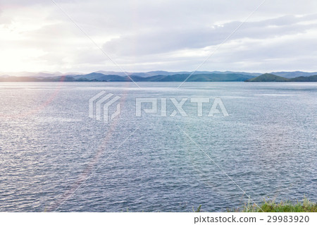 Windstorm over Baikal lake Windstorm over Baikal lake 29983920
