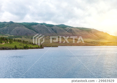 Windstorm over Baikal lake Windstorm over Baikal lake 29983929