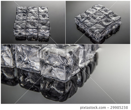 Ice cubes collage Ice cubes collage 29985238
