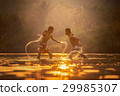Muay Thai, Thai Boxing in the river, Thailand 29985307