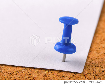 The plastic button with a needle stuck 29985625