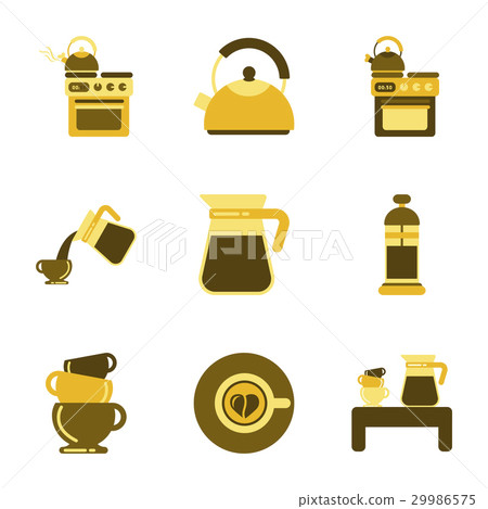 assembly flat icons coffee cup Coffee Maker 29986575