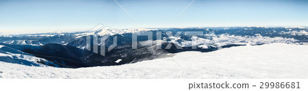 winter, panorama, fir, snow, landscape, mountain, winter, panorama, fir, snow, landscape, mountain, 29986681