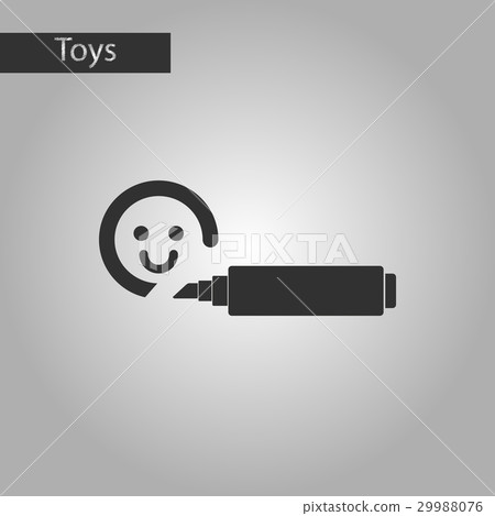 black and white style toy felt-tip marker black and white style toy felt-tip marker 29988076