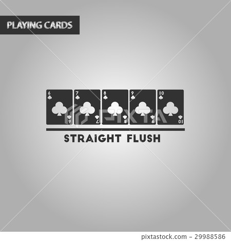 black and white style straight flush black and white style straight flush 29988586