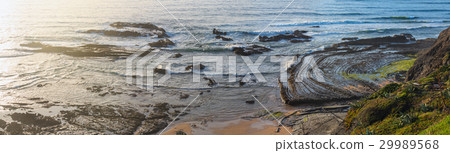 Natural amphitheater on beach (Algarve, Portugal). Natural amphitheater on beach (Algarve, Portugal). 29989568