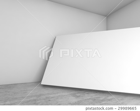 Abstract empty white interior background 3 d 29989665