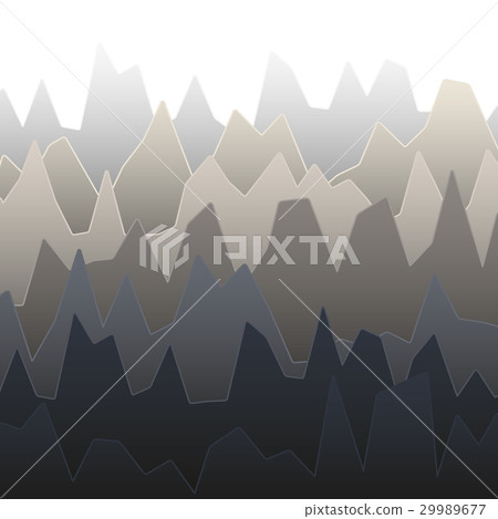 Rows of gray colored diagram with peaks of Rows of gray colored diagram with peaks of 29989677