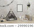 kids game room interior image. 3D Rendering 29990196