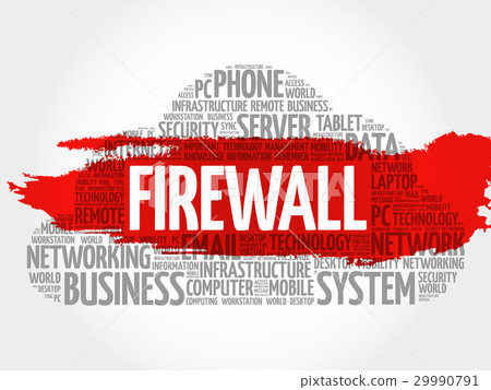 FIREWALL word cloud collage - Stock Illustration [29990791] - PIXTA