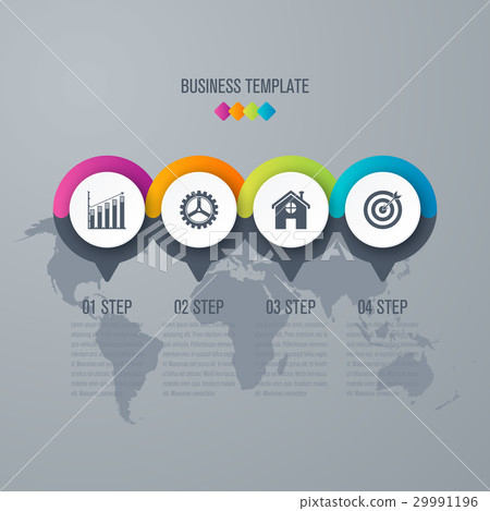 Infographics template four options with circle Infographics template four options with circle 29991196
