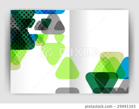 Vector triangle business annual report cover print Vector triangle business annual report cover print 29991383