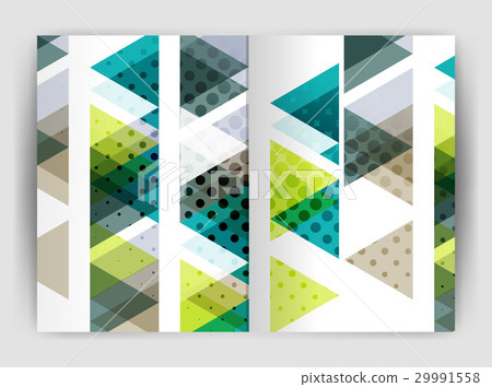 Vector triangle business annual report cover print Vector triangle business annual report cover print 29991558