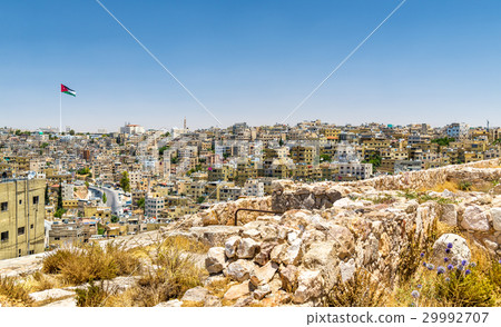 Cityscape of Amman downtown from the Citadel 29992707
