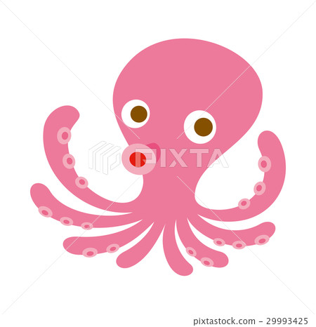 Octopus, sea creatures character, icon 29993425