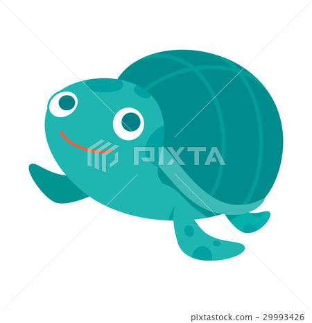 Sea turtle, sea creatures character, icon 29993426