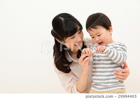 Mother and baby baby baby infant child white background copy space boy Mother and baby baby baby infant child white background copy space boy 29994403
