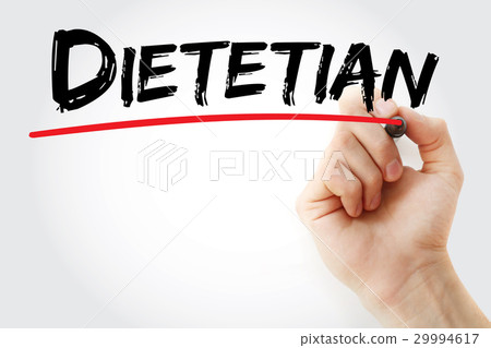 Hand writing Dietetian with marker Hand writing Dietetian with marker 29994617