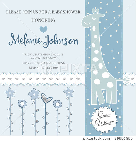 template for baby shower card