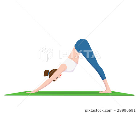 woman doing yoga woman doing yoga 29996691
