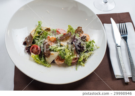 Caesar salad with seafood Caesar salad with seafood 29998946