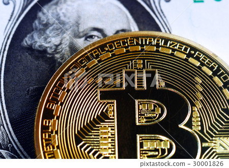bitcoin on dollar bill 30001826