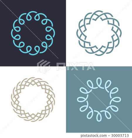 Abstract monogram elegant logo icon vector design. Abstract monogram elegant logo icon vector design. 30003713