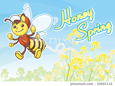 Working bee and rape flower 05 30005118