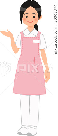 Guide helper lady - Stock Illustration [30005374] - PIXTA