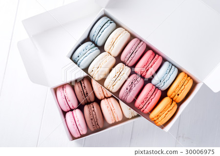 Colorful macaroons. Sweet macarons. 30006975