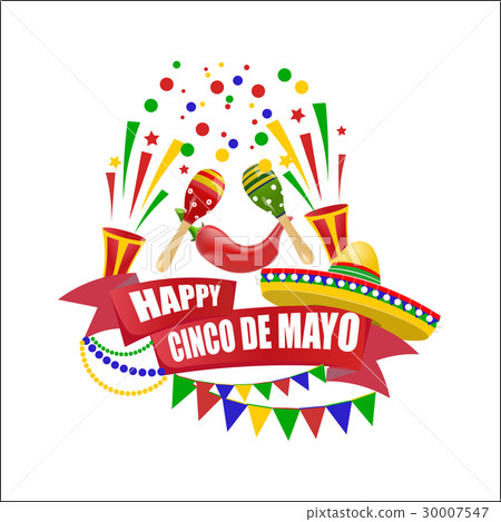 Cinco de Mayo. An inscription with a wish for Cinco de Mayo. An inscription with a wish for 30007547