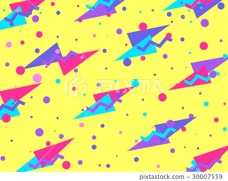 Background with a flat geometric design memphis Background with a flat geometric design memphis 30007559