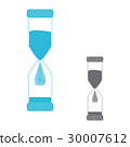 Hourglass. Logo water drop. 30007612