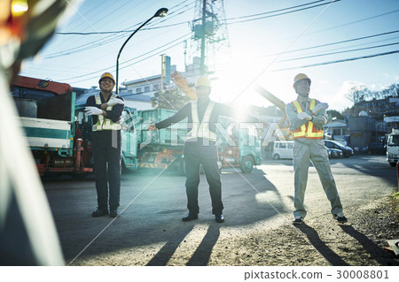 Construction site morning gym worker 30008801