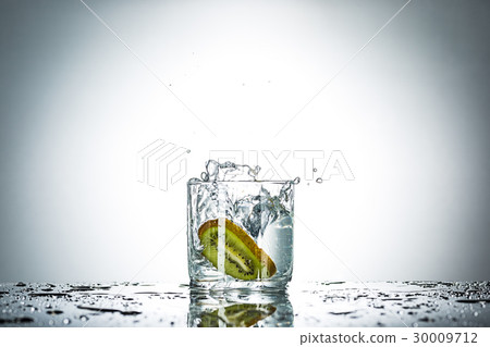 water splash in glass of gray color water splash in glass of gray color 30009712