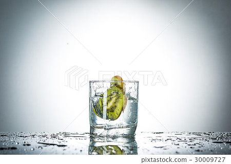 water splash in glass of gray color water splash in glass of gray color 30009727