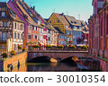 Colorful old town of Colmar, Alsace wine region 30010354